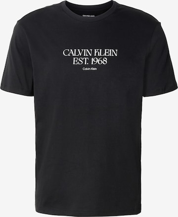 T-Shirt '30S' Calvin Klein Jeans en noir : devant