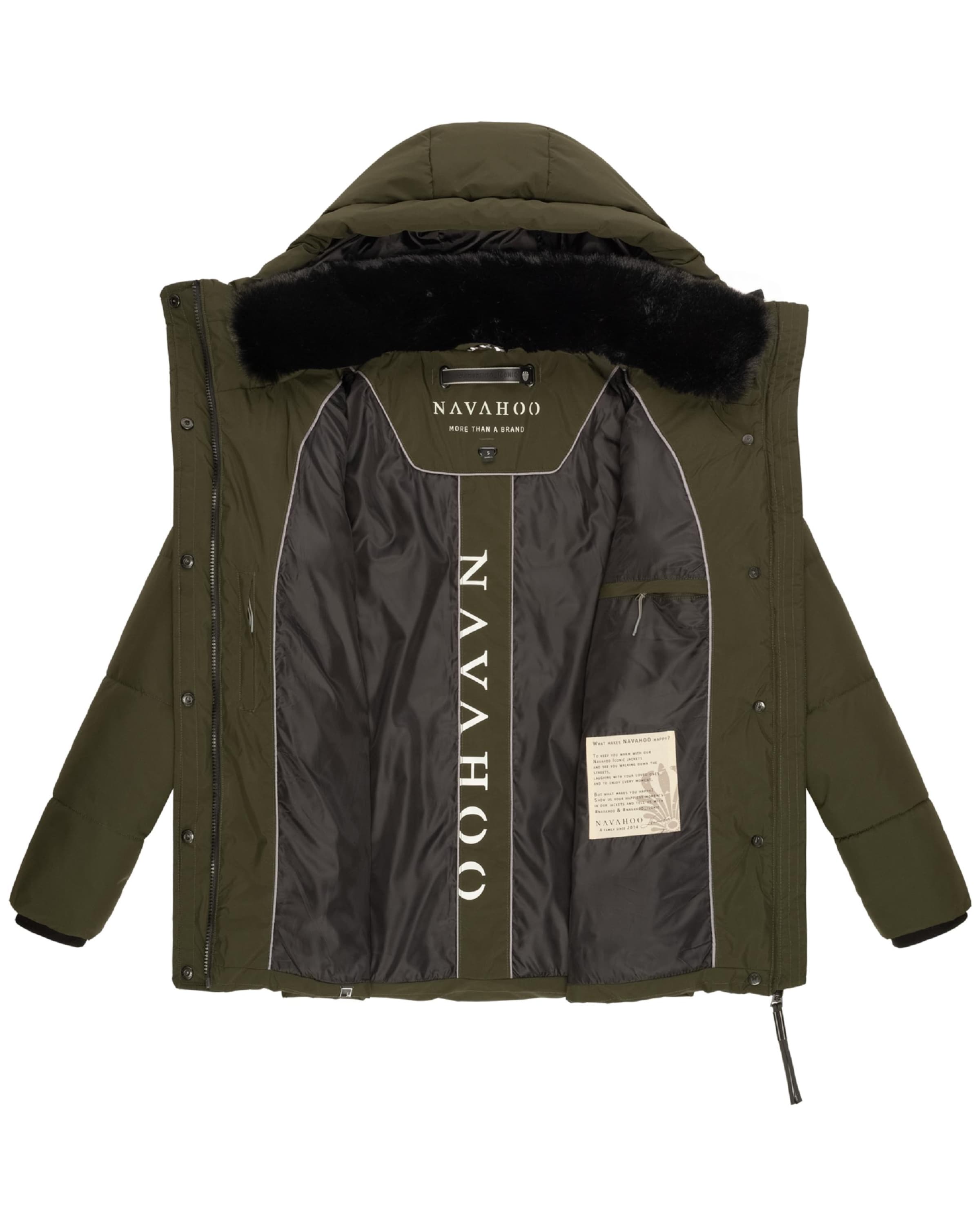 Veste d’hiver 'Sag ja XIV' NAVAHOO en vert