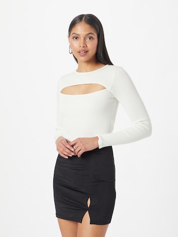 Pull-over Tally Weijl en blanc : devant