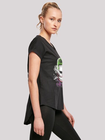 F4NT4STIC Shirt 'Suicide Squad Joker Coloured Smile' in Black