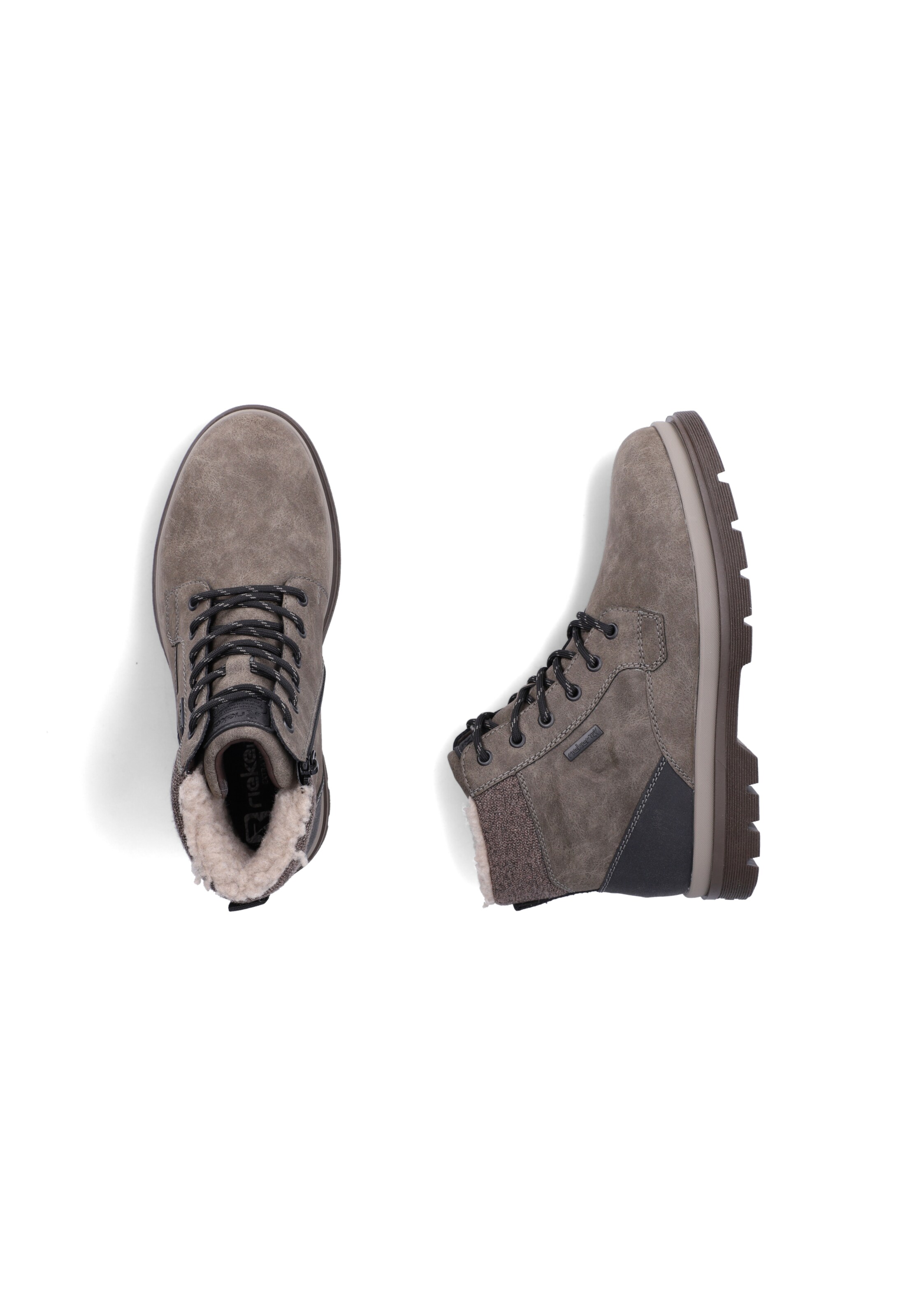 Rieker Schnürboots in Grau