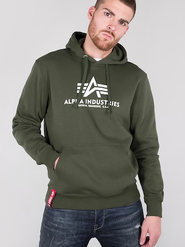 ALPHA INDUSTRIES Sweatshirt i grön