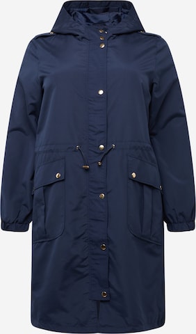 Vero Moda Curve Tussenparka 'Zoasofia' in Blauw: voorkant