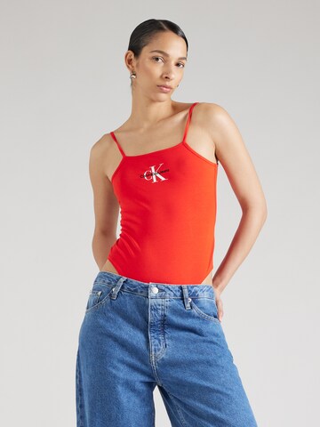 Calvin Klein Jeans Shirtbody i rød: forside