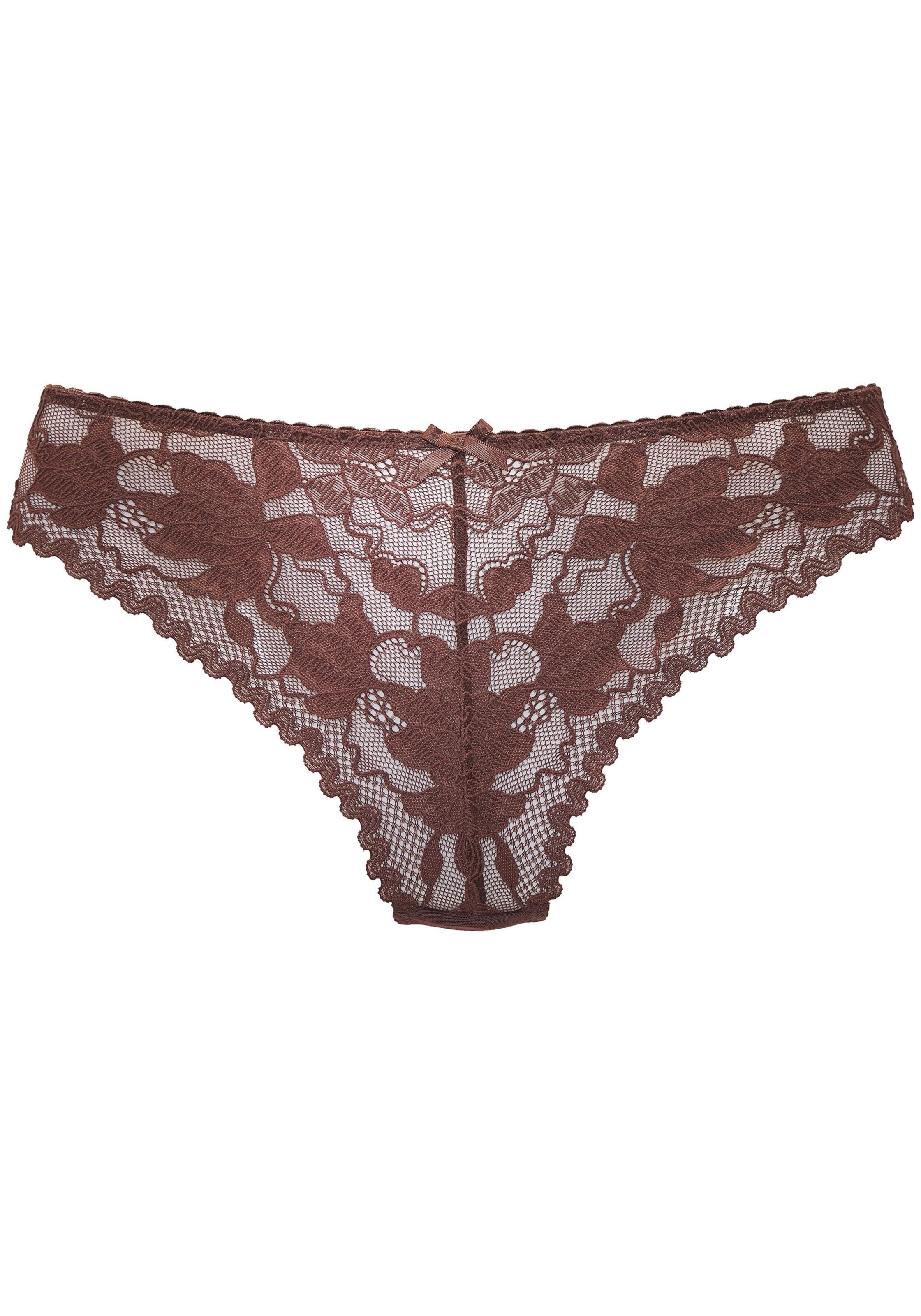 LASCANA Thong in Brown: front
