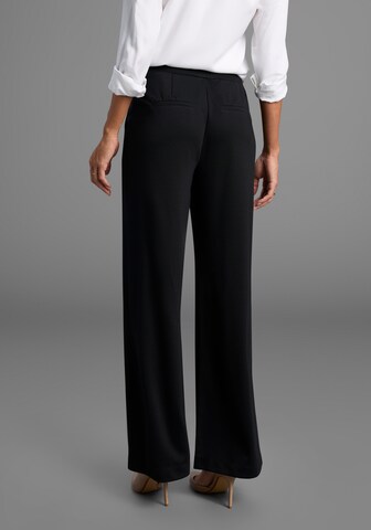 LAURA SCOTT Wide Leg Hose in Schwarz