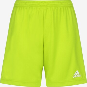 ADIDAS PERFORMANCE Regular Workout Pants 'Entrada 22' in Green: front