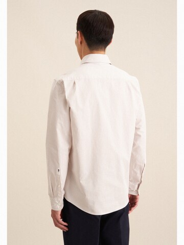 SEIDENSTICKER Regular fit Button Up Shirt 'Schwarze Rose' in Beige