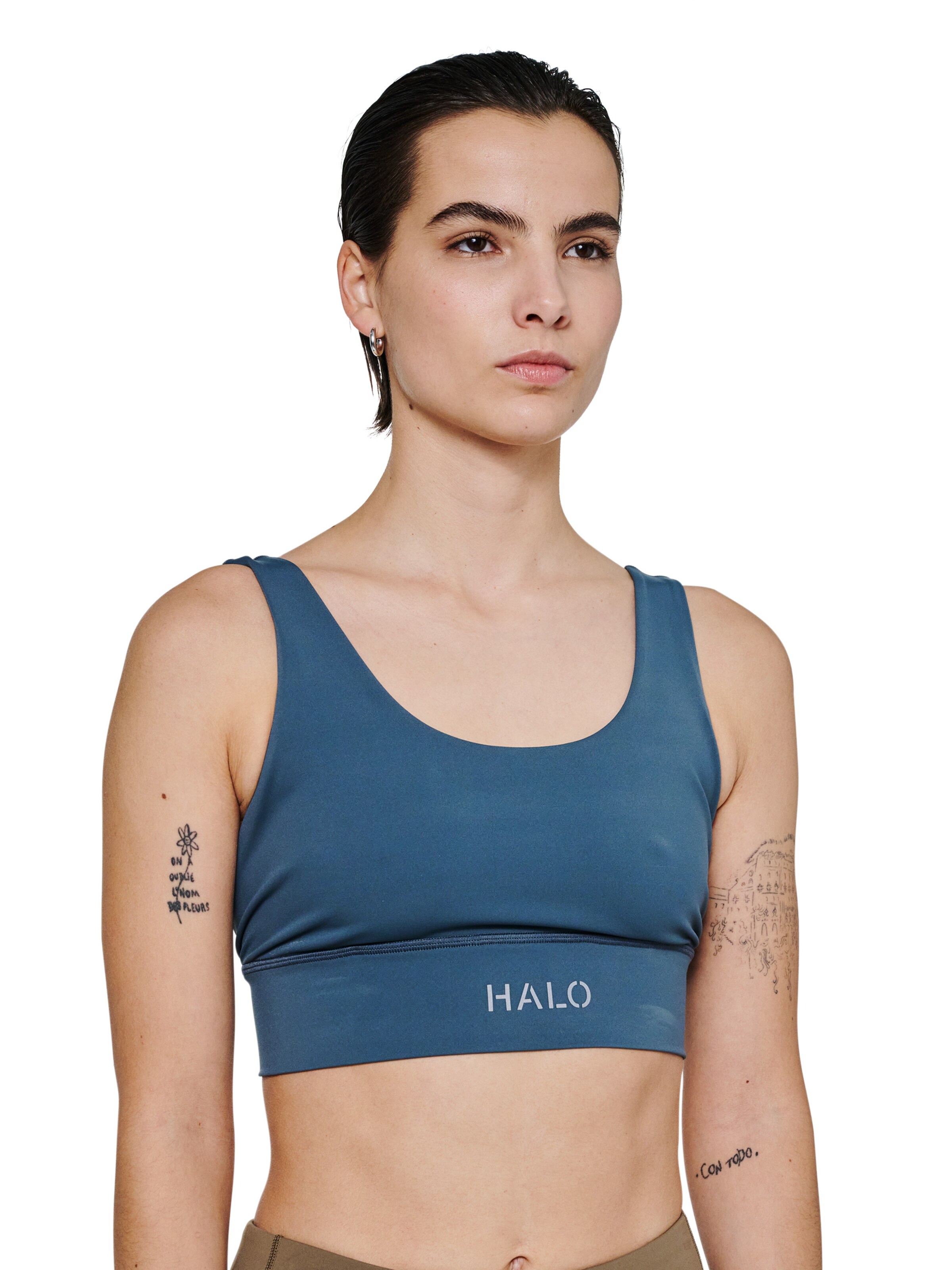 HALO Bustier Sporttop in Blau