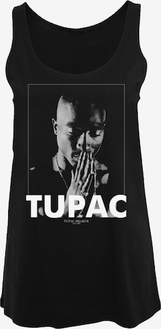F4NT4STIC Top 'Tupac Shakur Praying' in Zwart: voorkant
