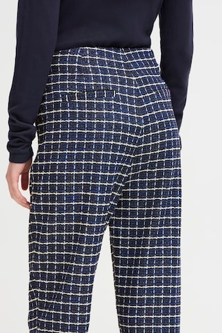 Coupe slim Pantalon 'IHKate' ICHI en bleu