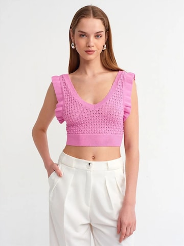 Tops en tricot Dilvin en rose : devant