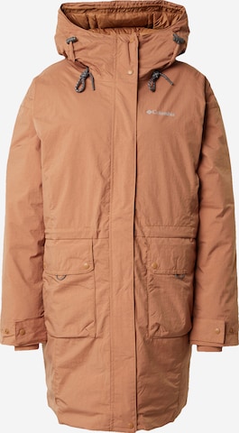 COLUMBIA Zunanja jakna 'Rosewood' | rjava barva: sprednja stran