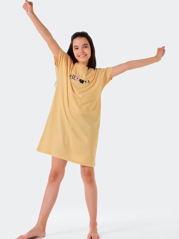 SCHIESSER Nachthemd ' Happy Summer ' in Geel: voorkant
