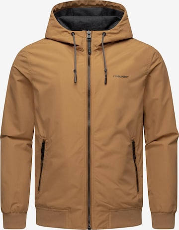 Veste fonctionnelle 'Perci' Ragwear en marron : devant