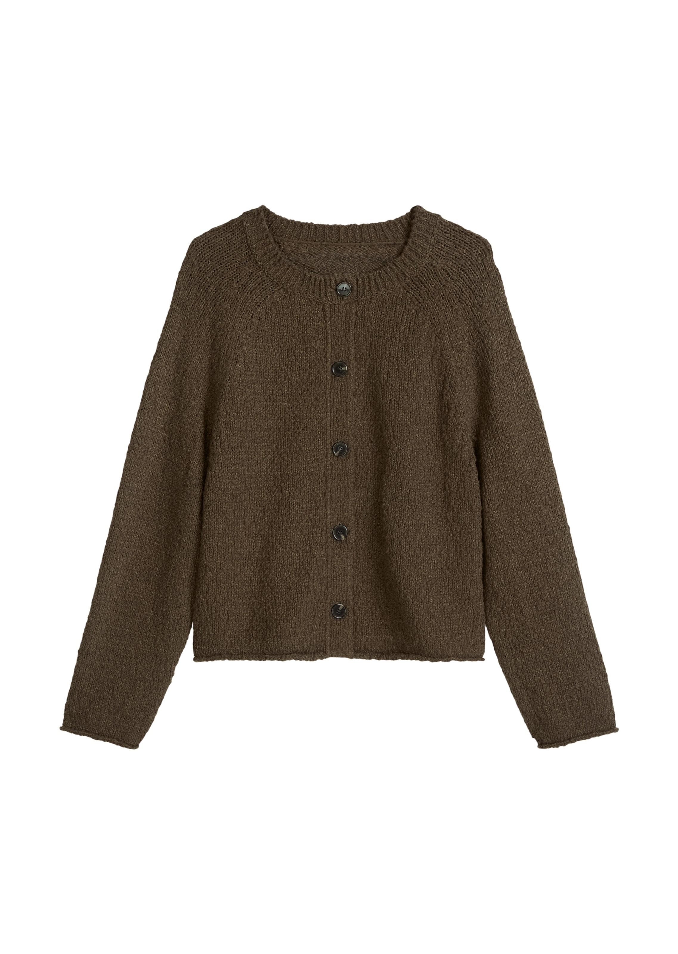 Marc O'Polo Strickjacke in Braun: Vorderseite