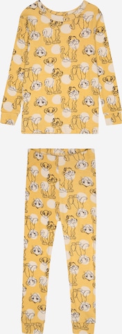 GAP Комплект пижама в жълто: отпред