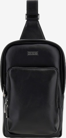 juoda GUESS Rankinė su ilgu dirželiu 'BOSTON CROSSOVER': priekis