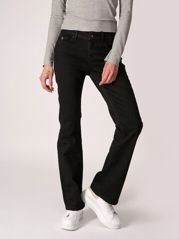 Miracle of Denim Bootcut Jeans 'Sina' in Schwarz