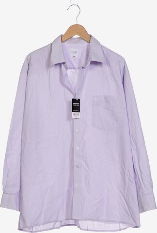 OLYMP Button Up Shirt in XXL in Purple: front