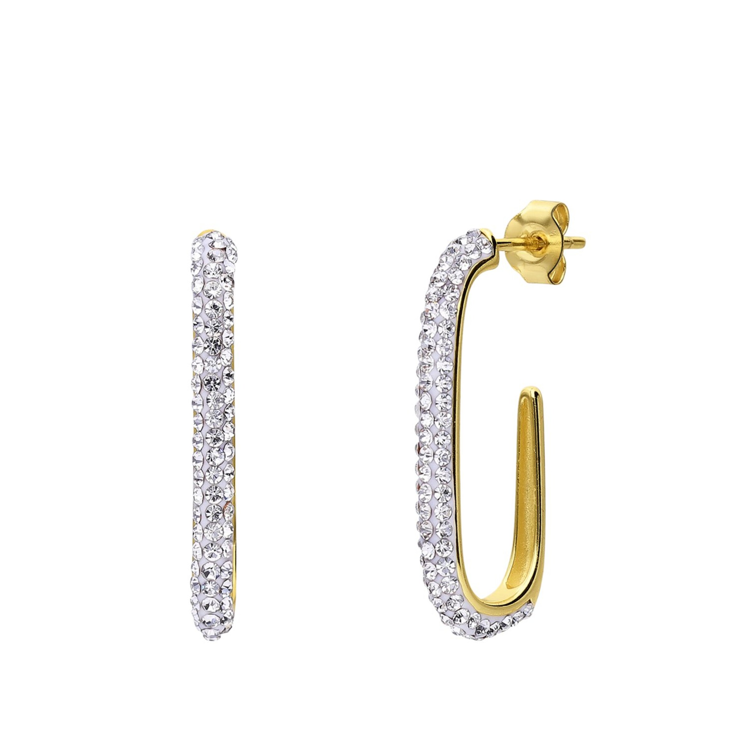 Lucardi Oorbellen in Goud: voorkant