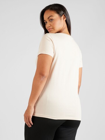 Calvin Klein Jeans Curve T-Shirt in Beige