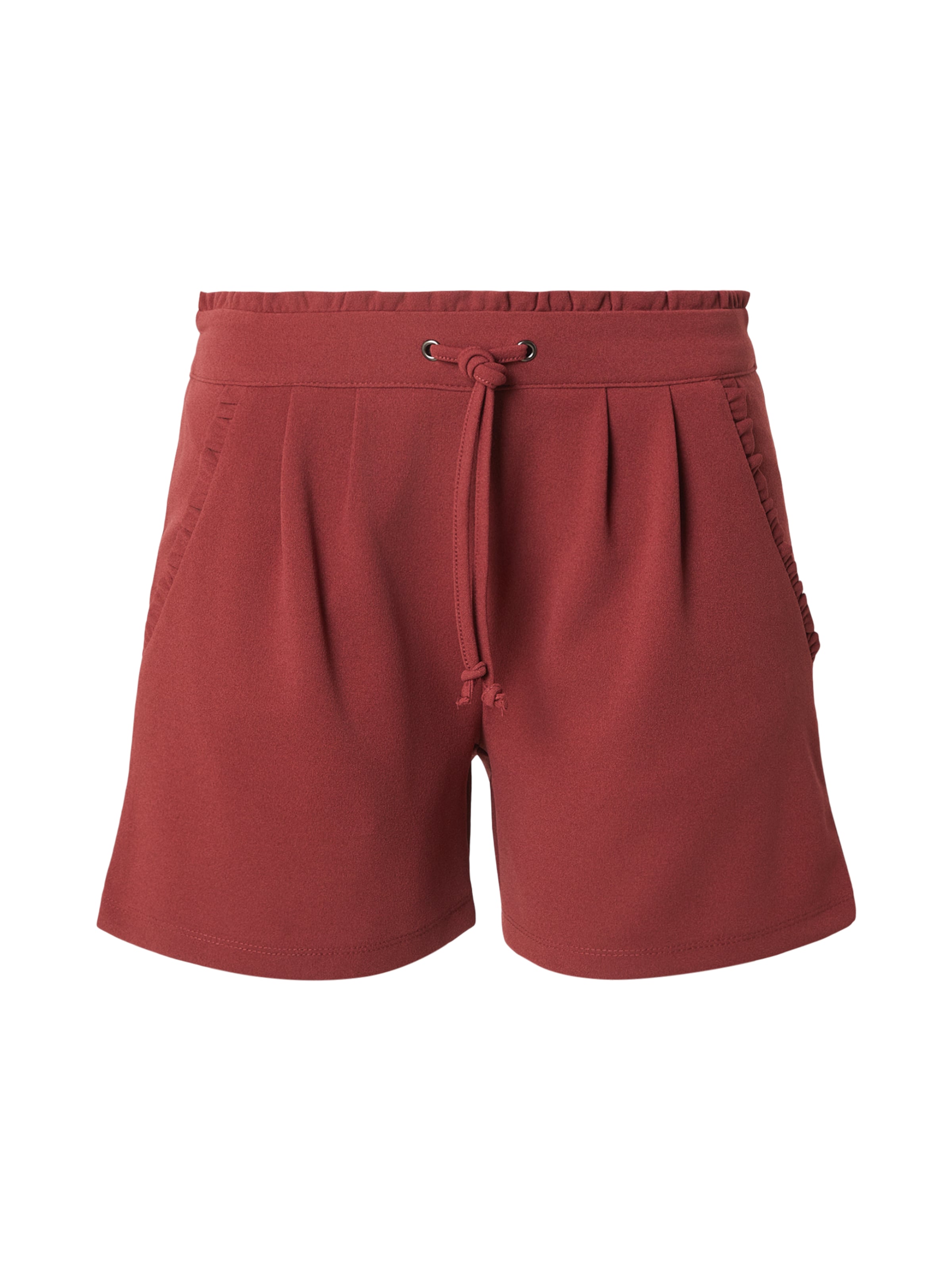 JDY Pleat-front trousers 'JDYNEW CATIA' in Red: front