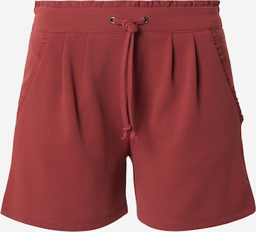 JDY Pleat-front trousers 'JDYNEW CATIA' in Red: front