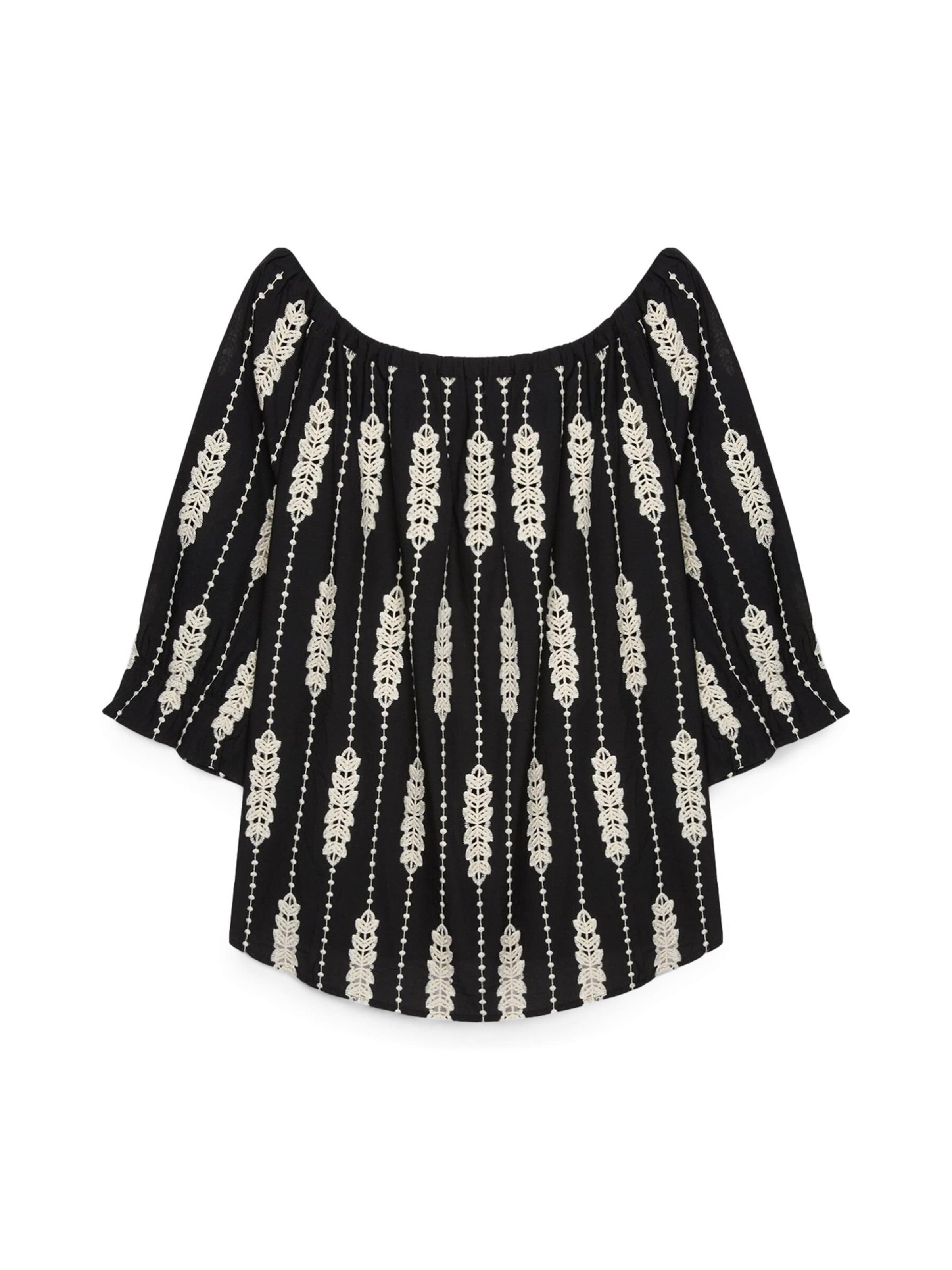 Fiorella Rubino Blouse in Zwart: voorkant