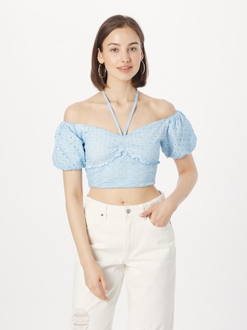 GUESS Blouse 'AINI' in Blauw: voorkant