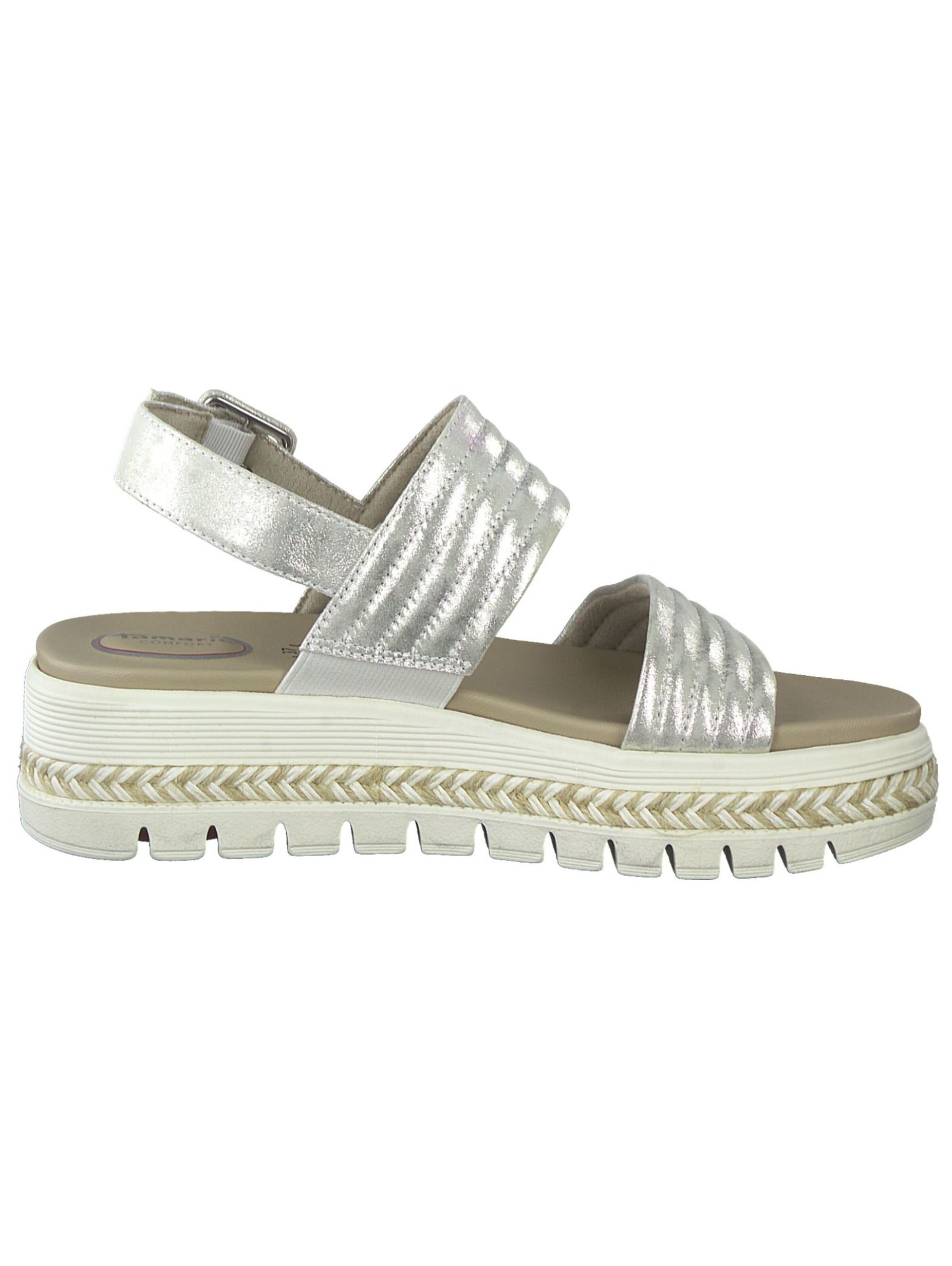 Tamaris Sandalen met riem in Zilver