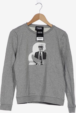 Karl Lagerfeld Sweatshirt & Zip-Up Hoodie in M in Grey: front