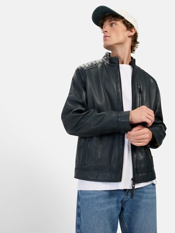 CAMEL ACTIVE Lederjacke in Blau