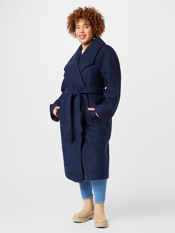 Dorothy Perkins Curve Демисезонное пальто в Синий: спереди