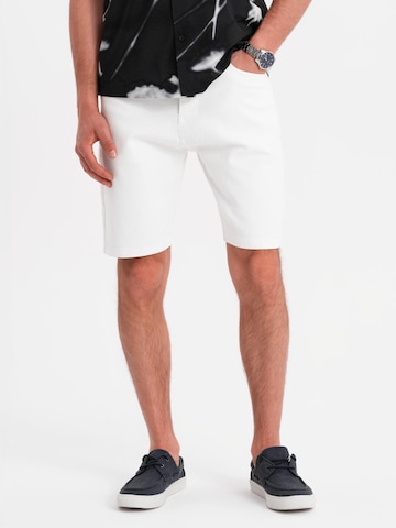 Ombre Jeans in Wit: voorkant