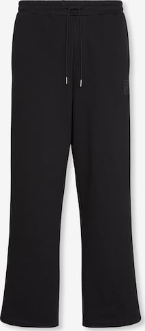 Calvin KleinLoosefit Hlače - crna boja: prednji dio