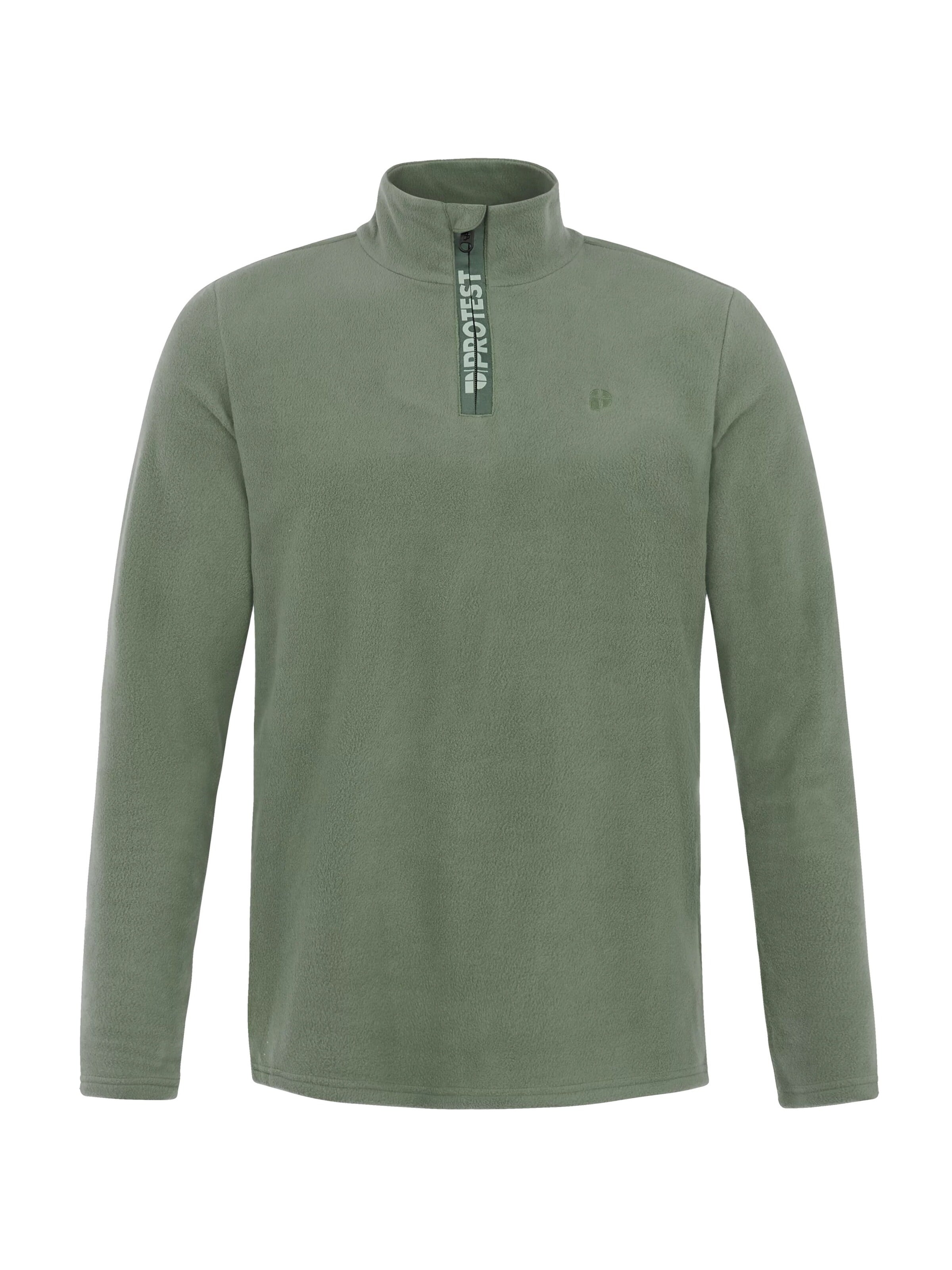 PROTEST Fleece Jacket in Green: front