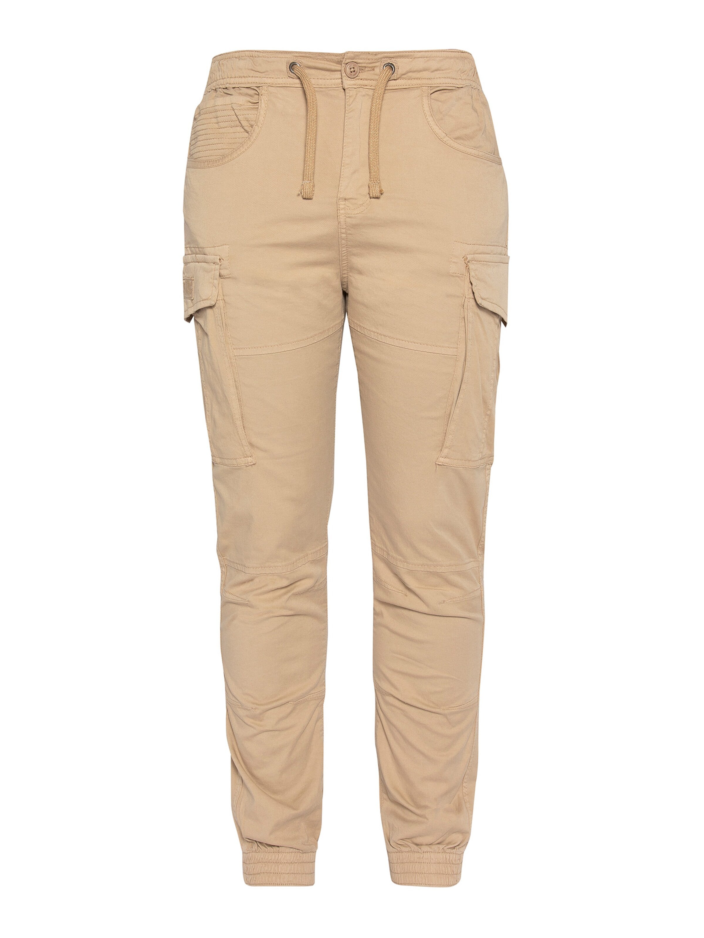 Schott NYC Cargo Pants in Beige: front