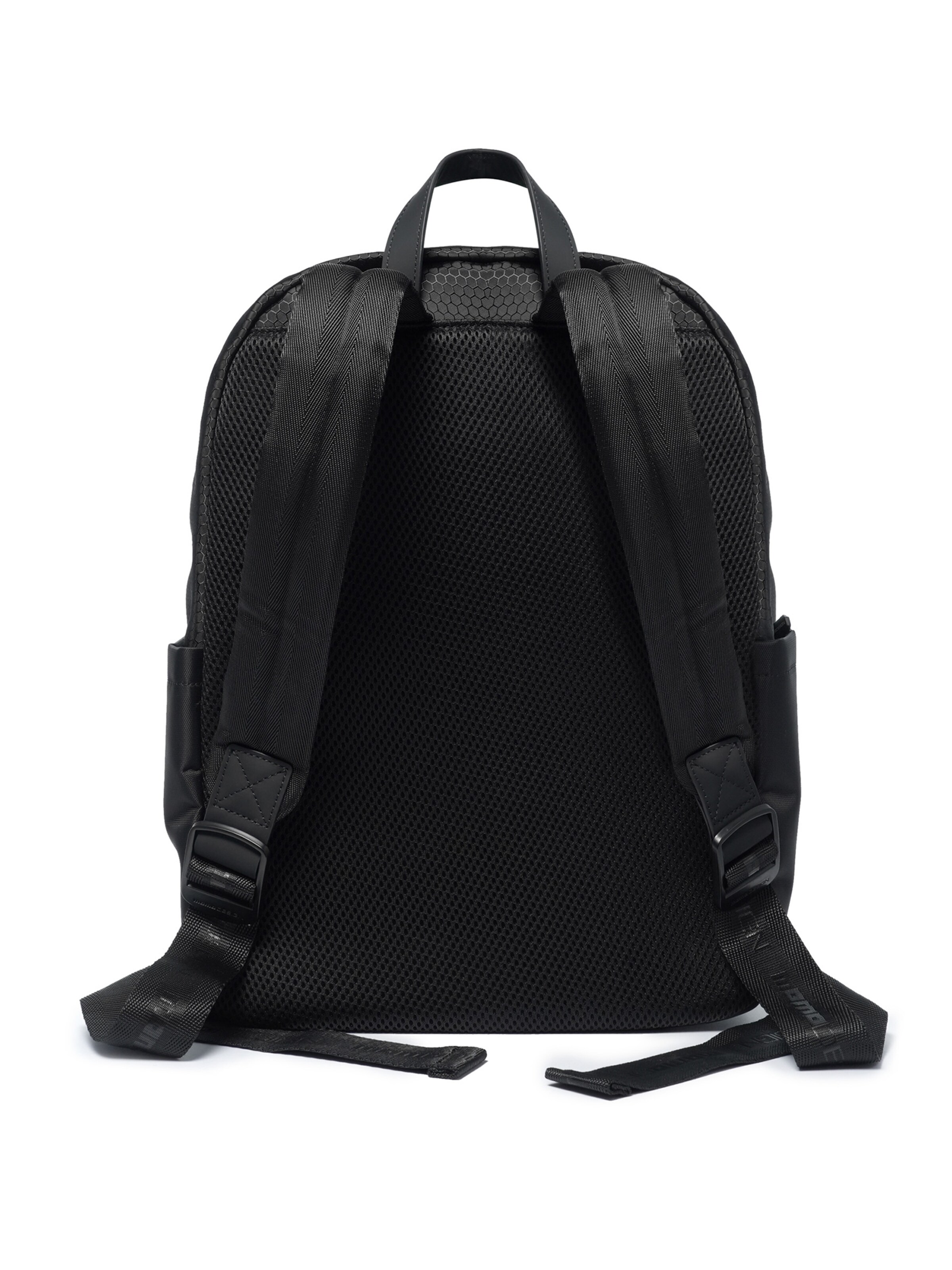 Zaino 'Zaino Uomo Poliuretanico con Zip e Tasche Organizzate 43x30x13 cm' di Momo Design in nero
