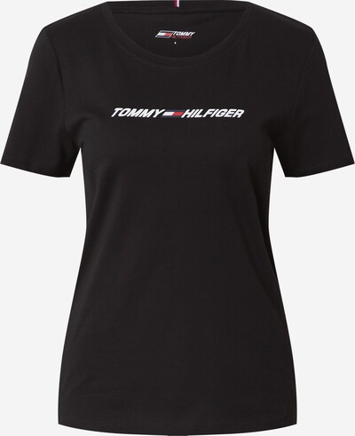 Tommy Sport Tehnička sportska majica u crvena / crna / bijela, Pregled proizvoda
