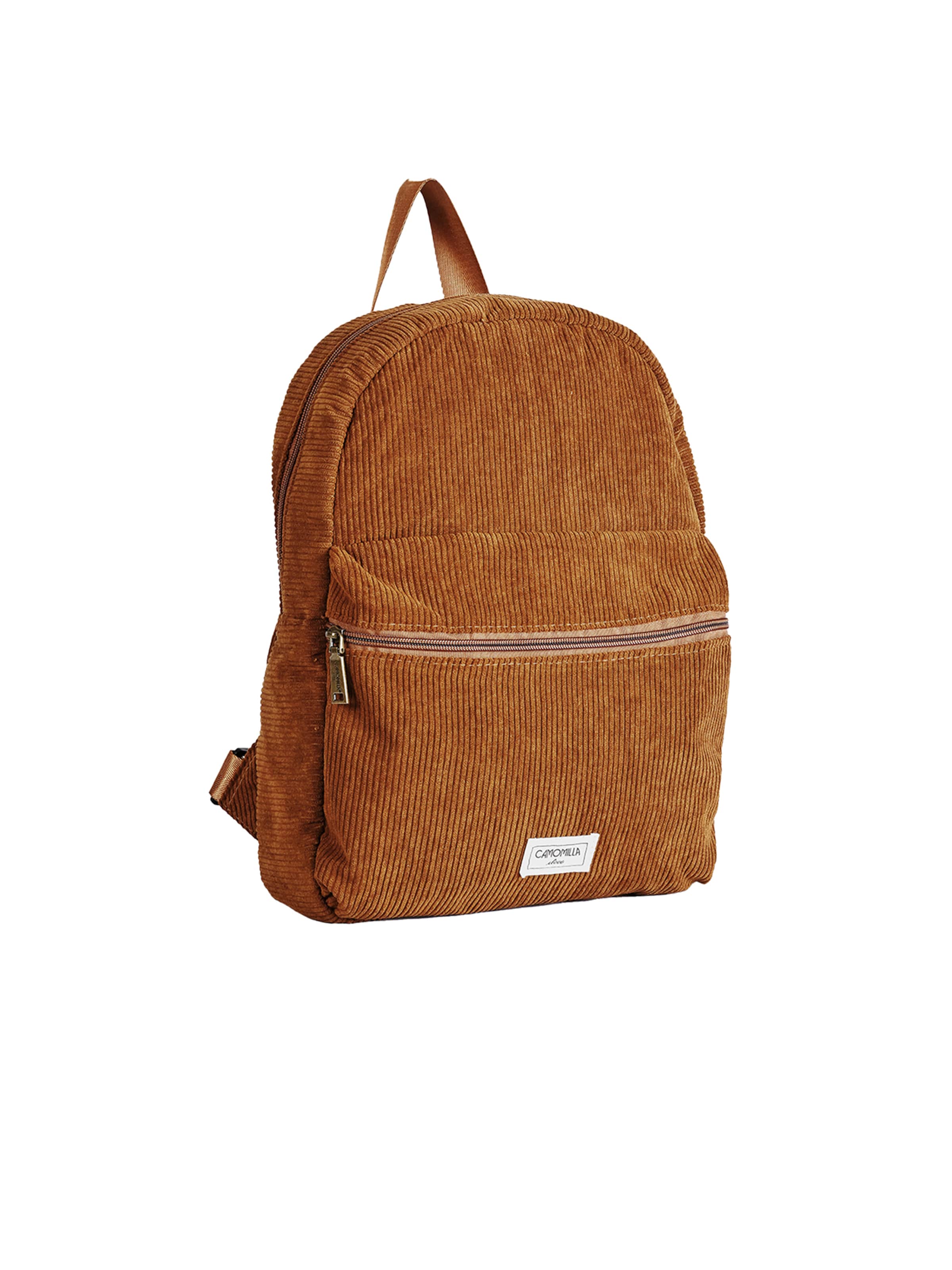 Camomilla Italia Rucksack ZAINO IN VELLUTO A COSTE in Braun: Vorderseite