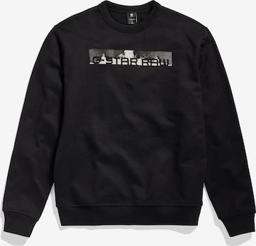 G-Star RAW Sweatshirt in Zwart: voorkant