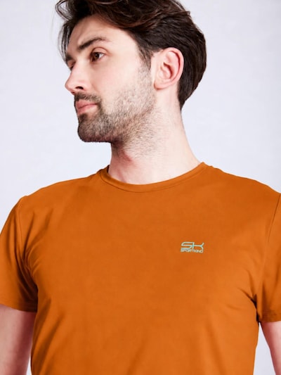 SPORTKIND Performance shirt 'Crew Neck' in XS in Cognac, Item view