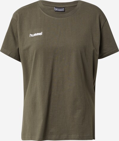 Hummel Sporta krekls, krāsa - haki / balts, Preces skats