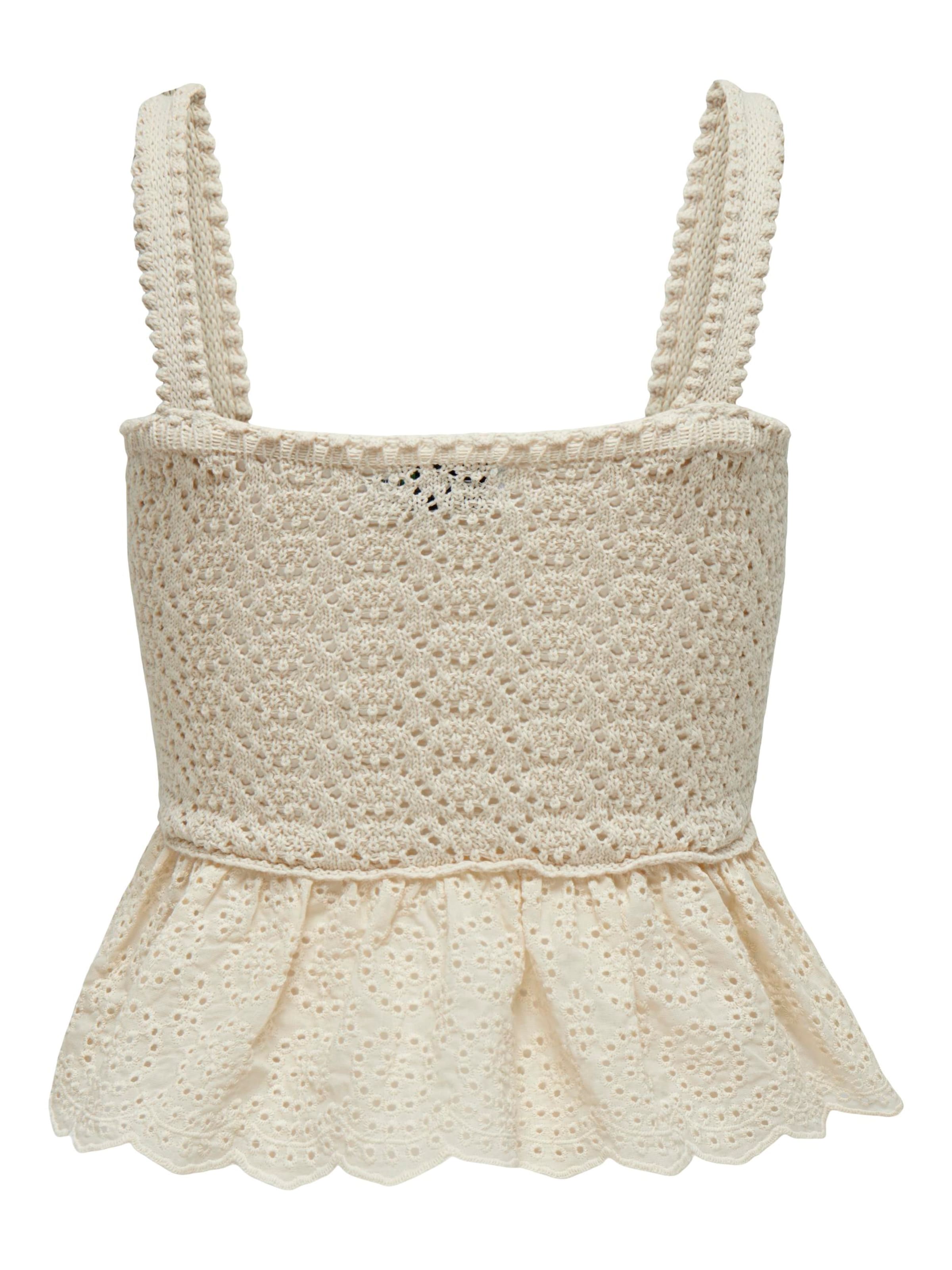 ONLY Neuletoppi 'Chrissia' värissä beige