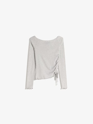 Bershka Majica | siva barva