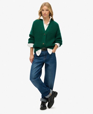 Cardigan Superdry en vert