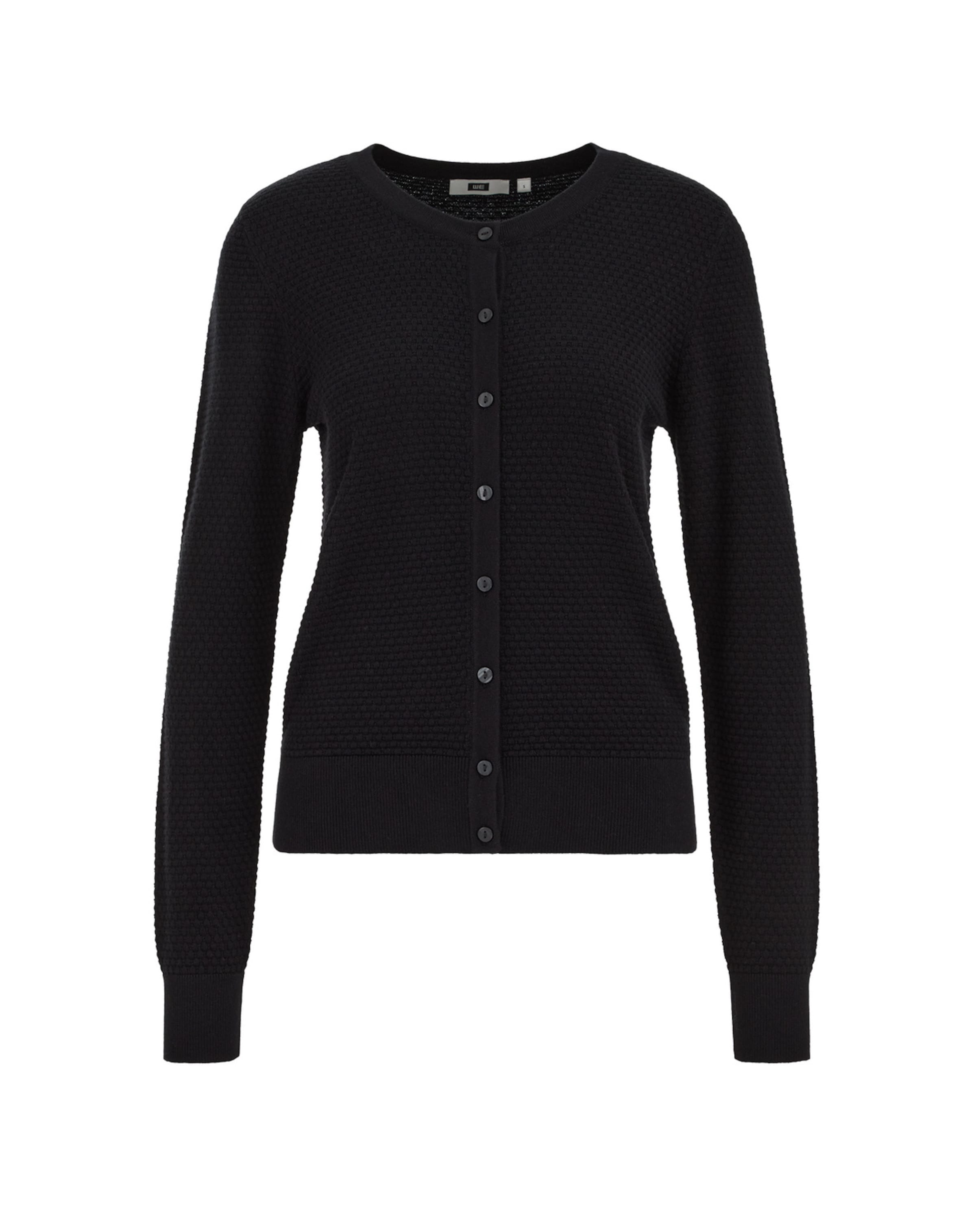 Cardigan WE Fashion en noir : devant