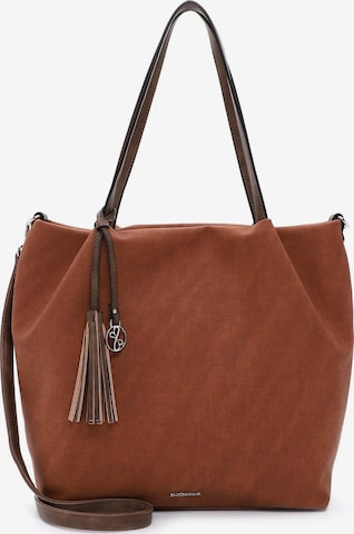 Emily & Noah Shopper 'Elke' in Brown: front