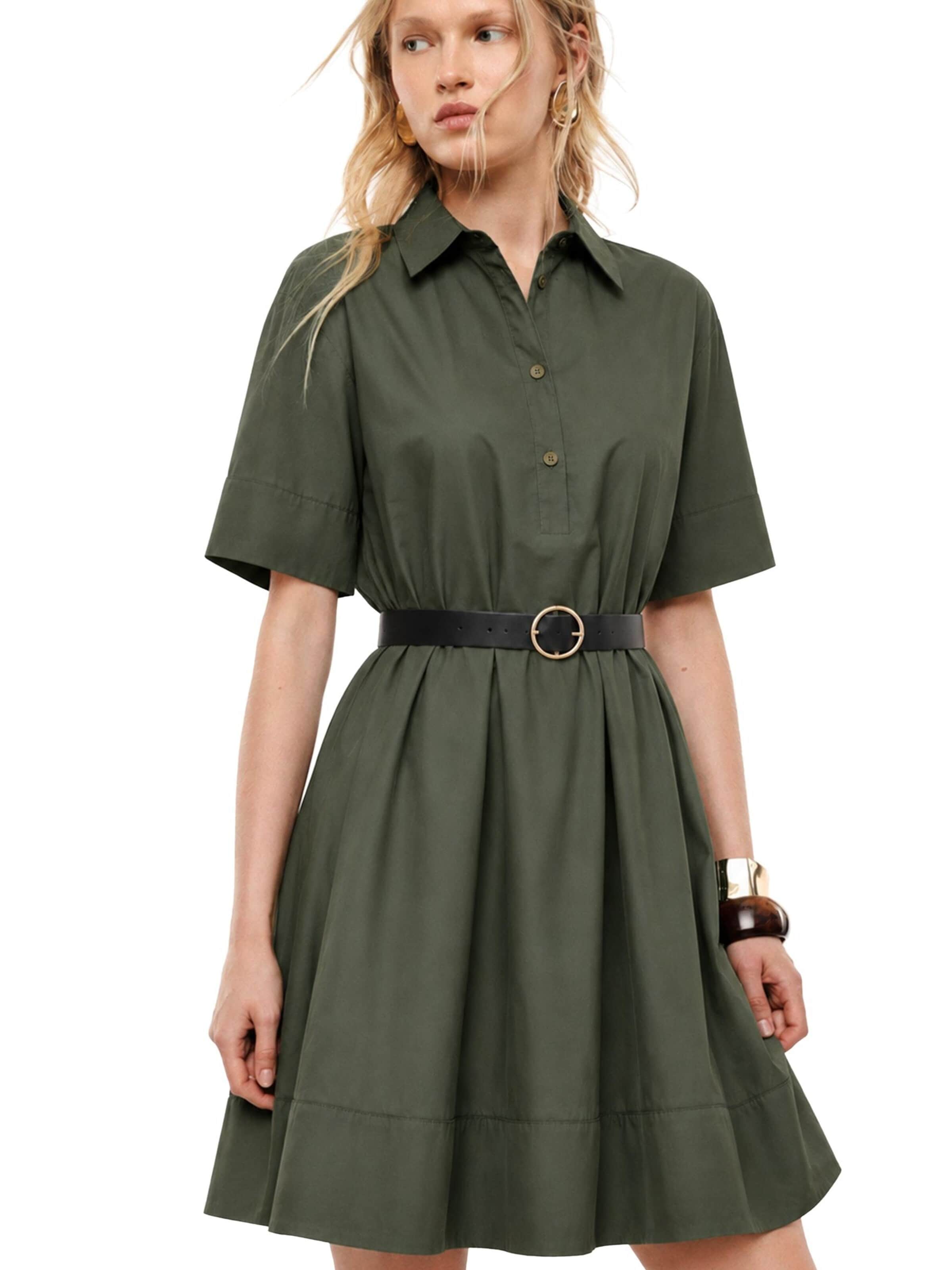 IMPERIAL Blousejurk 'IMPERIAL' in Groen: voorkant